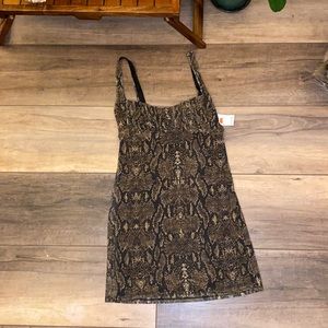 Urban Outfitters Snake Skin Mini Dress